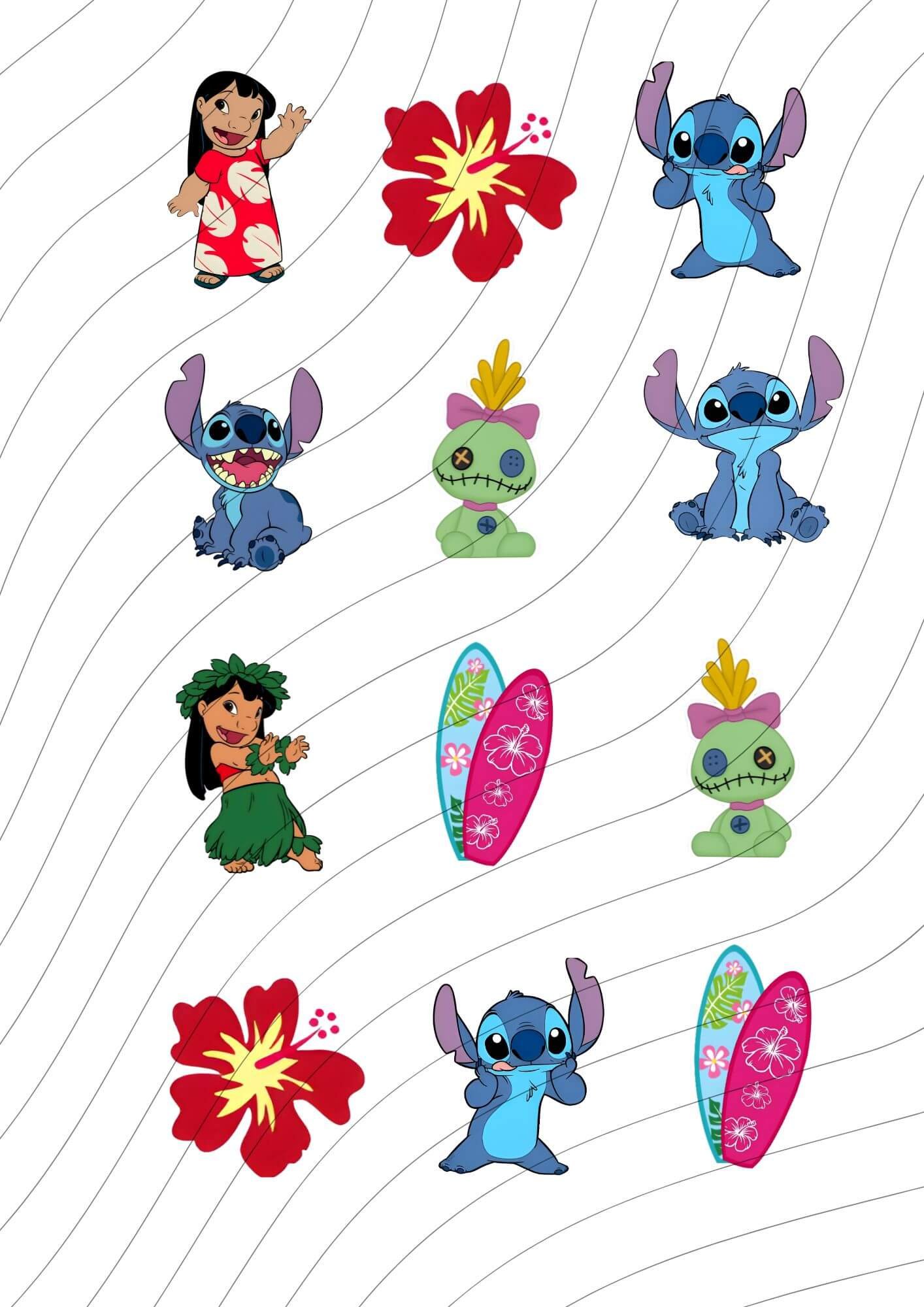 Lilo y Stitch Mini Toppers - Imagen 2