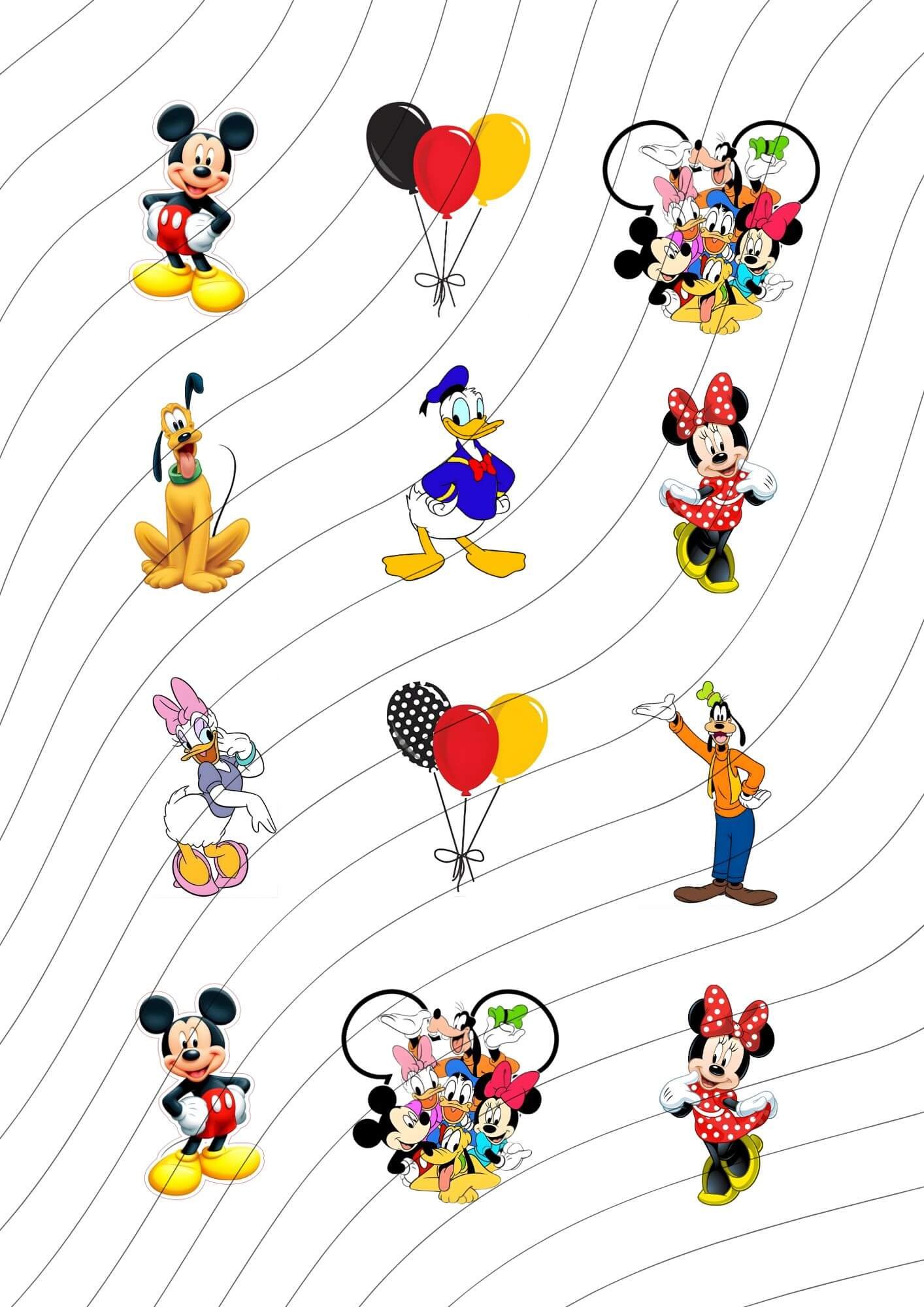 Mickey Mouse y Amigos Mini Toppers
