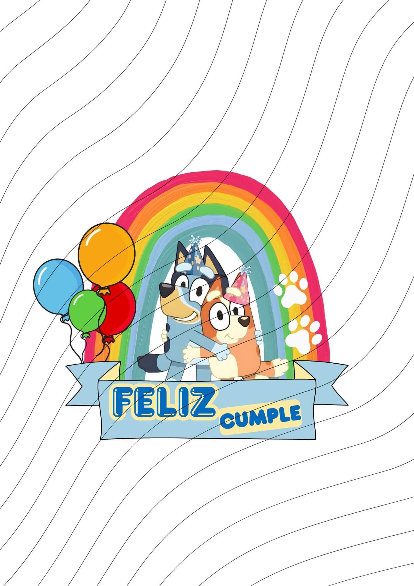 Bluey y Bingo Topper Central