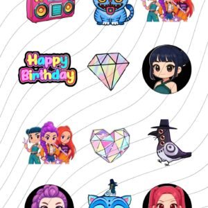 K-Pop Demon Hunters Mini Toppers