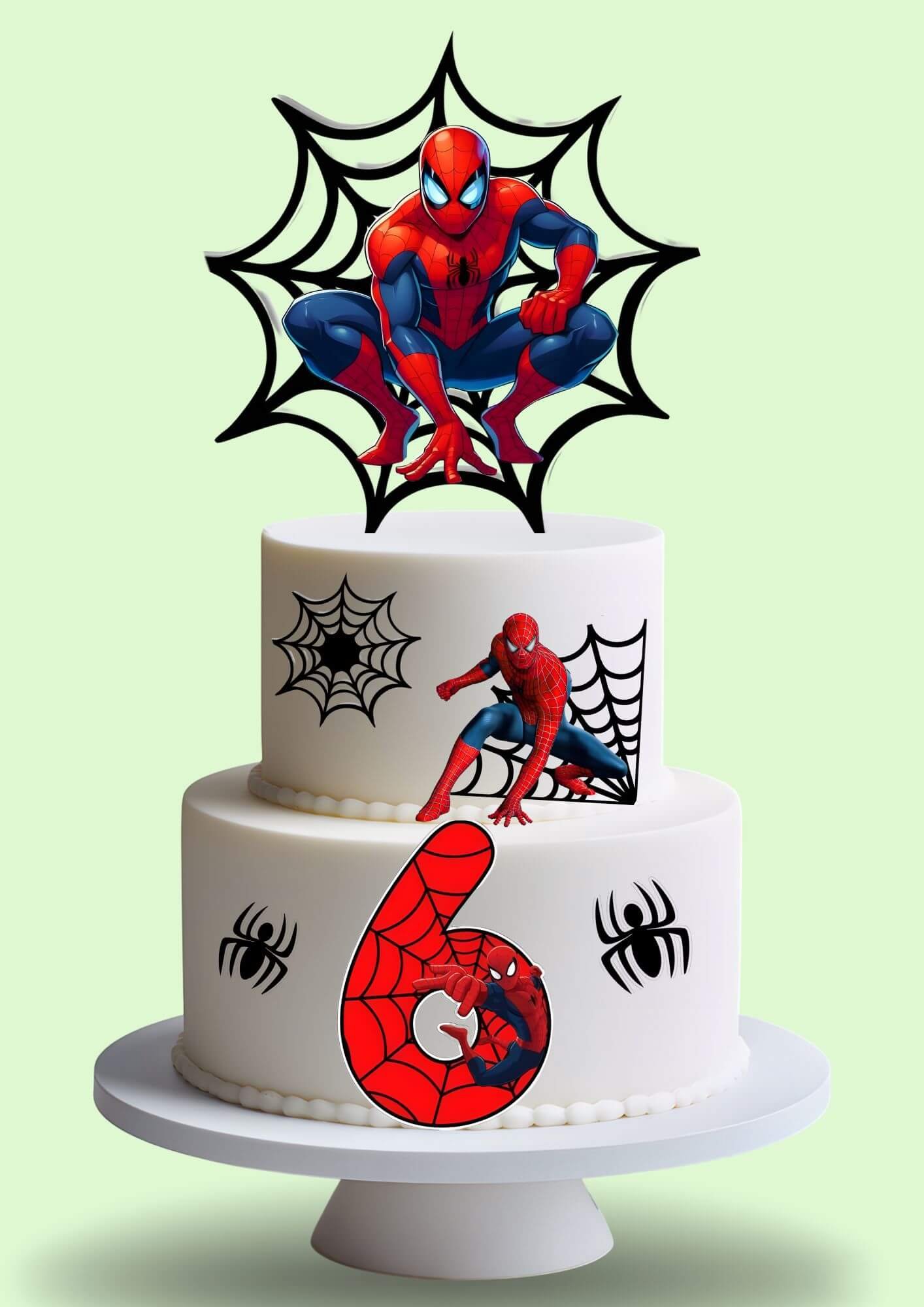 Set Cake Topper Spiderman Hombre Araña - Imagen 5