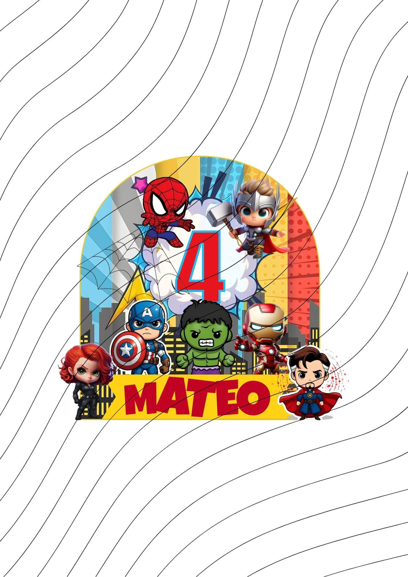 Superhéroes Marvel Topper Central