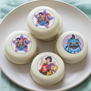 Lámina comestible para galletas Guerreras K-POP Demon Hunters