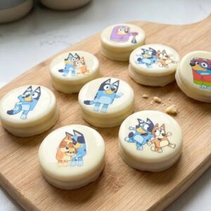 Lámina comestible para galletas Bluey y Bingo