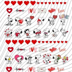 Mini Transfer Día del Amor Snoopy
