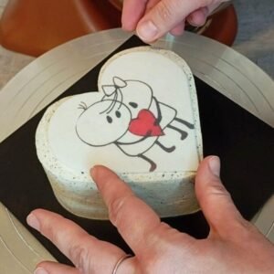 Pastel y Galletas Día del Amor San Valentín Diseños