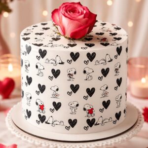 Lámina comestible Estampado San Valentín Enamorados Día del Amor