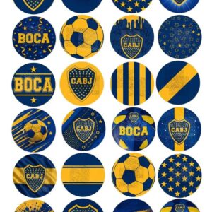 Lámina comestible para galletas Club Atlético Boca Juniors Fútbol