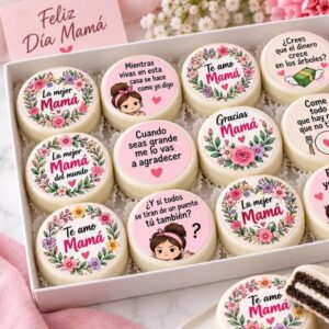 Lámina comestible para galletas Día de las Madres Mamá