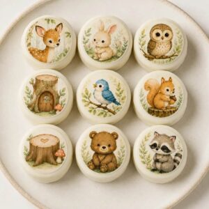 Lámina comestible para galletas Animales del Bosque