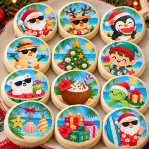 Lámina comestible para galletas Navidad Diseños Navideños Celebración