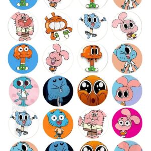 Lámina comestible para galletas Gumball