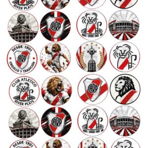 Lámina comestible para galletas Club Atlético River Plate