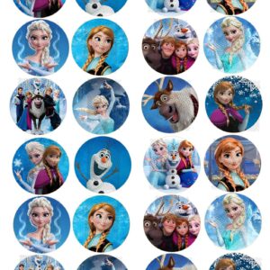 Lámina comestible para galletas Frozen Princesa Elsa Anna Olaf