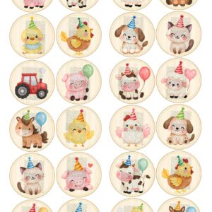 Lámina comestible para galletas Animales de Granja