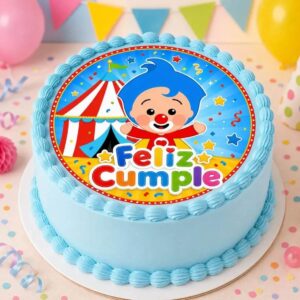 Lámina comestible para torta y galletas Fototorta Payaso Plim Plim